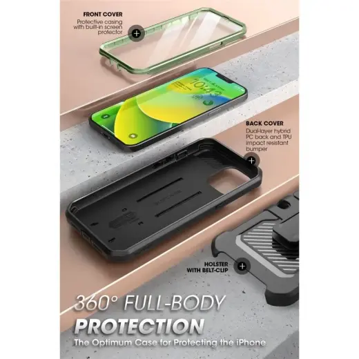Supcase Unicorn Beetle Pro case for iPhone 14 Plus green Photo