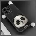 Nimmy etui iPhone 15 Pro 6.1"             czarny|black Big Eyed Pet 2.0 Panda Photo