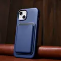 iCarer Case Leather cover for iPhone 14 Plus genuine leather case blue (compatible with MagSafe) — Photo 9