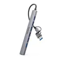 Orico YSA2-U3 USB-A|USB-C Hub Docking Station 1x USB-A 3.0 + 6x USB-A 2.0 - Gray Фото num