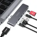 Choetech multifunctional docking station HUB for Apple MacBook Pro USB Typ C 7in2 100W Thunderbolt 3 gray (HUB-M14) Фото num