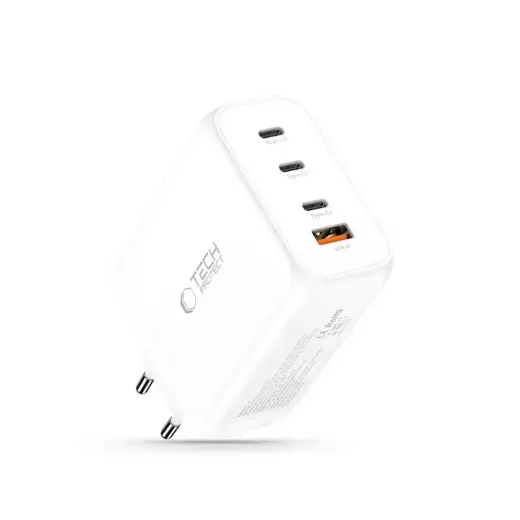 TECH-PROTECT NC200W-GAN 4-PORT NETWORK CHARGER PD 200W / QC3.0 WHITE Фото num