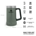 Alus kauss Adventure The Big Grip Beer Stein 0,7L zaļš Foto 4