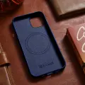 iCarer Case Leather cover for iPhone 14 Plus genuine leather case blue (compatible with MagSafe) — Photo 10