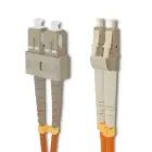 Qoltec Patchcord fiber optic SC/UPC - LC/UPC | Multimode | 50/125 | OM2 | Duplex | 3m — Foto 2