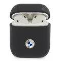 BMW BMA2SSLNA AirPods 1|2 cover granatowy|navy Geniune Leather Silver Logo Фото num