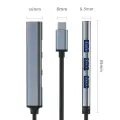 HUB adapter USB c 3.1 4in1, USB 3.0, 3x USB 2 Фото num