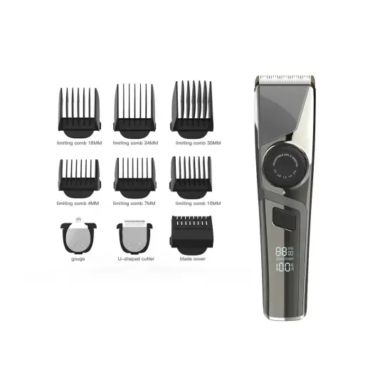 XO cordless hair clipper CF16 with digital display tarnish Foto 4