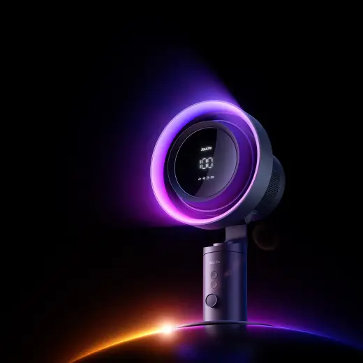 Jisulife Table Fan Pro3 10000mAh Desktop Turbine Fan with Filter - Dark Gray Foto 13