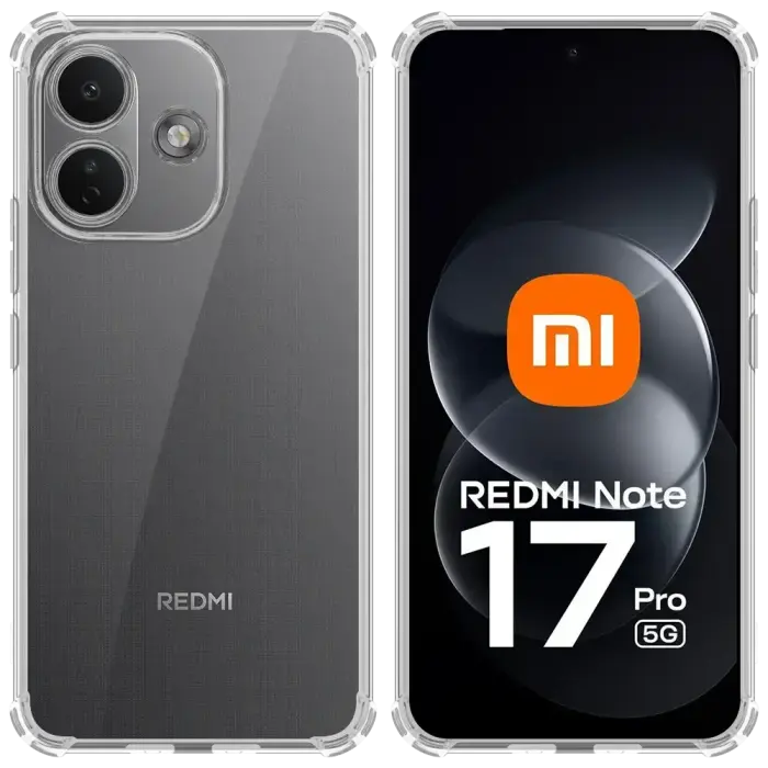 Tactical TPU Plyo Cover for Xiaomi Redmi Note 17 Pro 5G Transparent