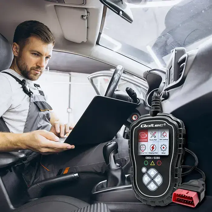 Qoltec Digital OBD2 EOBD diagnostic Tester ProLine  | 8V-25V | Dual System Foto 2