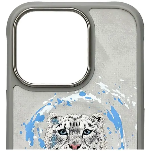 Etui Nimmy Pantera MagSafe do iPhone 16   Pro jasnoszary Photo