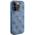 Guess GUHMP15XG4GFRB iPhone 15 Pro Max  6.7" niebieski|blue hardcase 4G Collection Leather Metal Logo MagSafe Photo