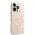 Guess 4G MagSafe Compatible Case + Wireless Charger for iPhone 14 Pro Pink Фото num
