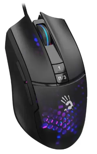 A4TECH Bloody L65 Max vadu spēļu pele | Honeycomb RGB| melna