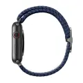 UNIQ pasek Aspen Apple Watch 40|38|41mm Series 4|5|6|7|8|SE|SE2 Braided niebieski|oxford blue Фото num