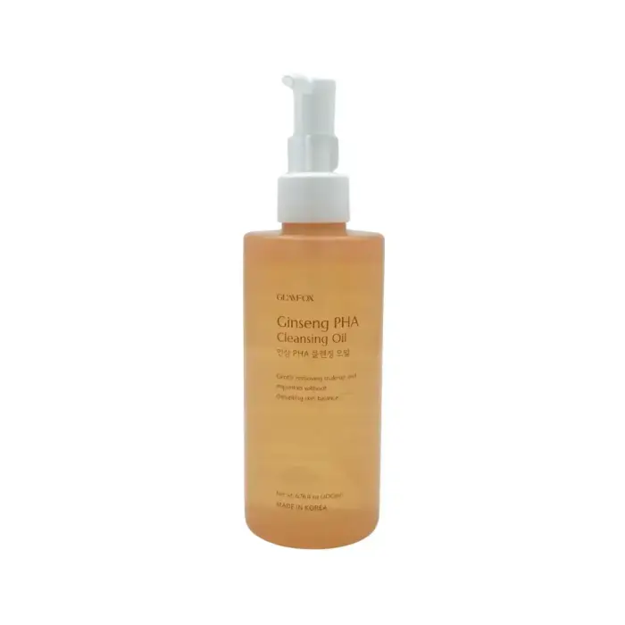 Glamfox, Ginseng, PHA, Eliminates Impurities, Cleansing Oil, For Face, 200 ml