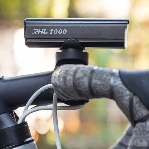 Rockbros 24610002001 front bicycle light 1000 lm + USB-C - USB-A cable - black Photo