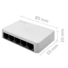 Qoltec Network SWITCH | 5 x RJ45 port | 100Mbps | Fast Ethernet | LAN Foto 8