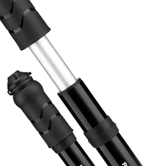 Rockbros 810PCS-HP Mini Hand Bicycle Pump with Presta & Schrader Hose - Black Foto 2