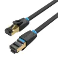 Network Cable CAT8 SFTP Vention IKABF RJ45 Ethernet 40Gbps 1m Black Фото num