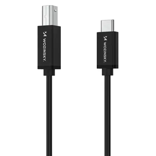 Wozinsky WKDDY1S USB-B - USB-C Cable 1m - Black Foto 4