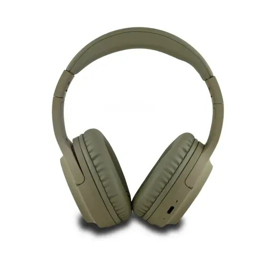 DKNY PU Leather Arch Logo Wireless Headphone Green Foto 2