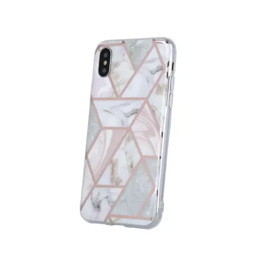 Fusion Geometric Marble silikona aizsargapvalks Apple iPhone 11 Pro rozā Foto 1