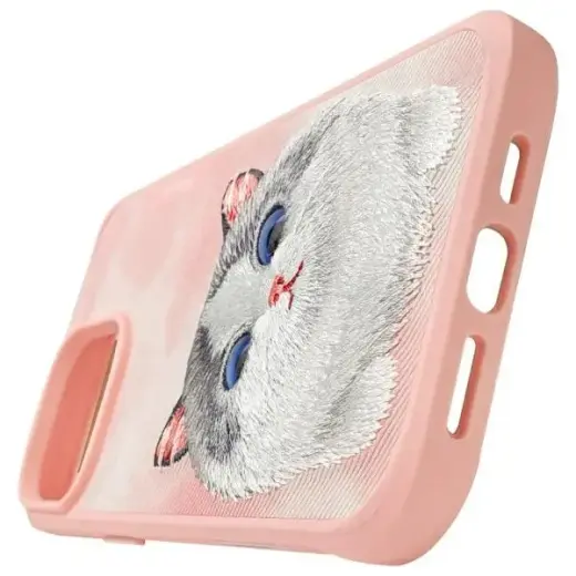 Nimmy Big Eyed Pet 2.0 Cat phone case for iPhone 15 Pro Max 6.7 pink Photo
