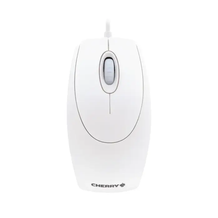 CHERRY WHEELMOUSE OPTICAL Corded Mouse, Pale Grey, PS2/USB