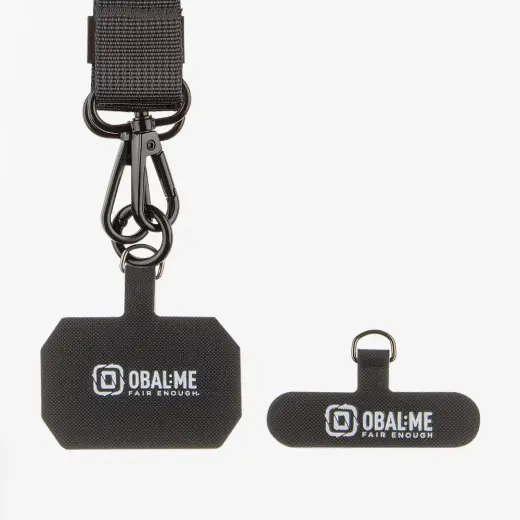 OBAL:ME NeckTag Ribbon Rope for Mobile Phone Black Foto 2