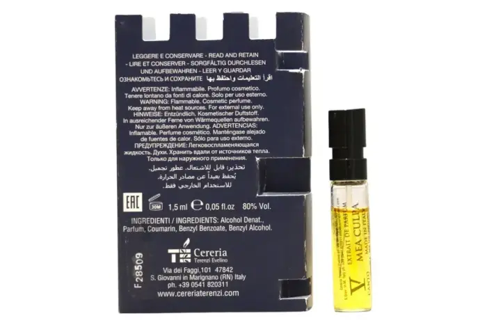 V Canto, Mea Culpa, Extrait De Parfum, Unisex, 1.5 ml *Vial