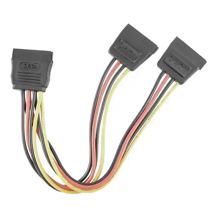 Qoltec SATA cable splitter SATA female | 2xSATA female | 0.5m Photo