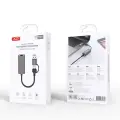 XO HUB018 2-in-1 centrmezgls USB-A & USB-C uz RJ45 | pelēks — Foto 2