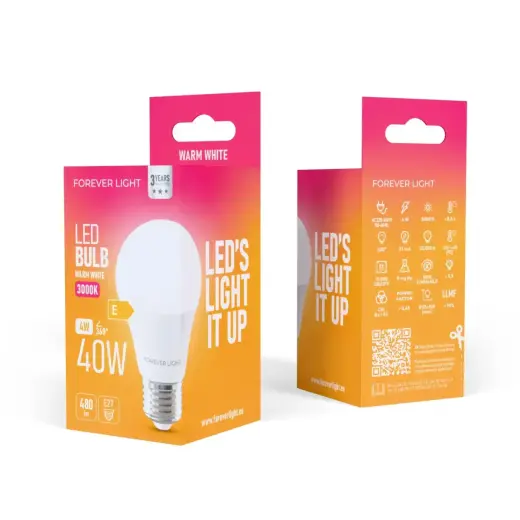 Forever Light LED Bulb E27 A55 4W 480lm 3000K class E Foto 5