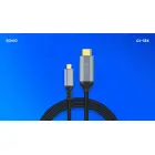 Kabelis SAVIO USB-C – HDMI 2.0B 3m — Foto 2