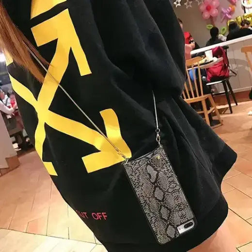 BAG - SNAKE Leather Case - IPHONE XS MAX Gold Фото num