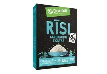 Rīsi gargraudu DOBELE, 8x125g, 1kg