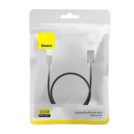 USB 2.0 pagarinātājs vads Baseus AirJoy Series, 0,5 m (melns) Foto 9
