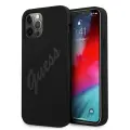 Guess GUHCP12LLSVSBK iPhone 12 Pro Max 6,7" czarny|black hardcase Script Vintage — Фото 1