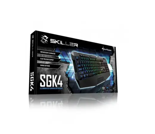Sharkoon Skiller SGK4 gaming keyboard LED Photo