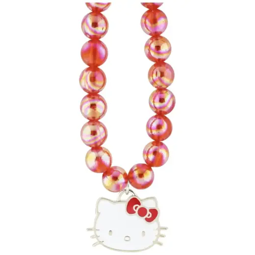 Zawieszka na telefon Hello Kitty Pearls   Kitty Head czerwony Фото num