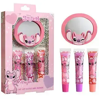 Disney Air-Val Angel Set Brillo Labial Espejo