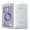 Guess GUHMP16LHFWFCU iPhone 16 Pro 6.3" purpurowy|purple hardcase IML Flowers Wreath MagSafe Фото num