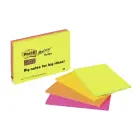 Piezīmju līmlapiņas Post-it Super Sticky 152x101mm, asorti krāsās, 4 gab/iepakojumā Foto 1
