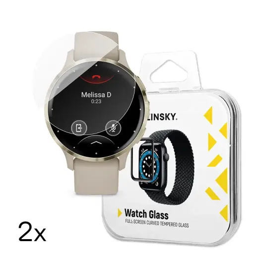 Wozinsky Full Glue Tempered Glass for Garmin Venu 3S 41mm (2 pcs.) Foto 1