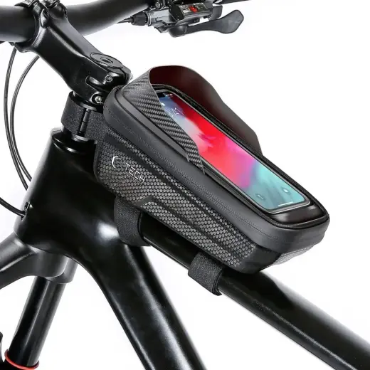 Tech-Protect V2 bicycle bag with space for a 1l phone - black Фото num