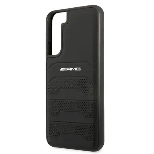 AMG Genuine Leather Perforated Case for Samsung Galaxy S22+ Black Фото num