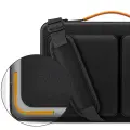 Tech-Protect Defender Bag for Laptop 13-14 - Black and Orange Фото num