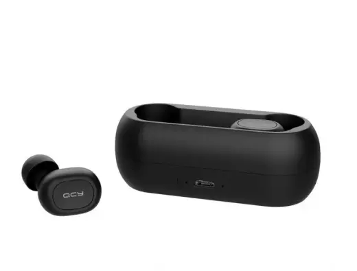 QCY T1C Airpods Bluetooth 5.0 Стерео Гарнитура с Микрофоном (MMEF2ZM|A) Черная Фото num